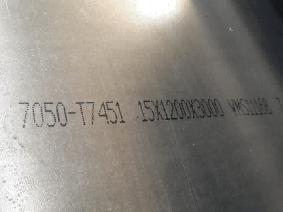 ASTM B209 A7050 T6 T73 placa de aleación de aluminio